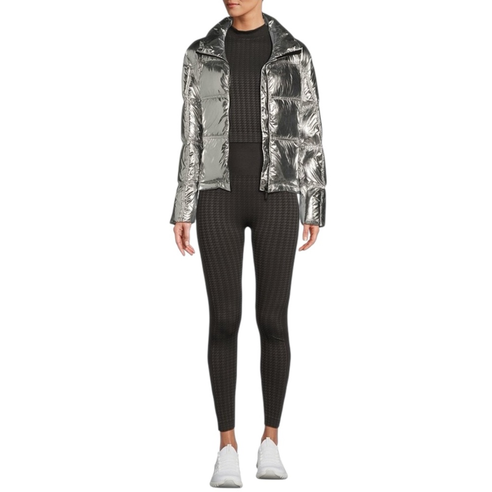 NWT Antonio Melani Stand Collar Front Zip Ski Puffer Jacket Size XS - Picture 4 of 8